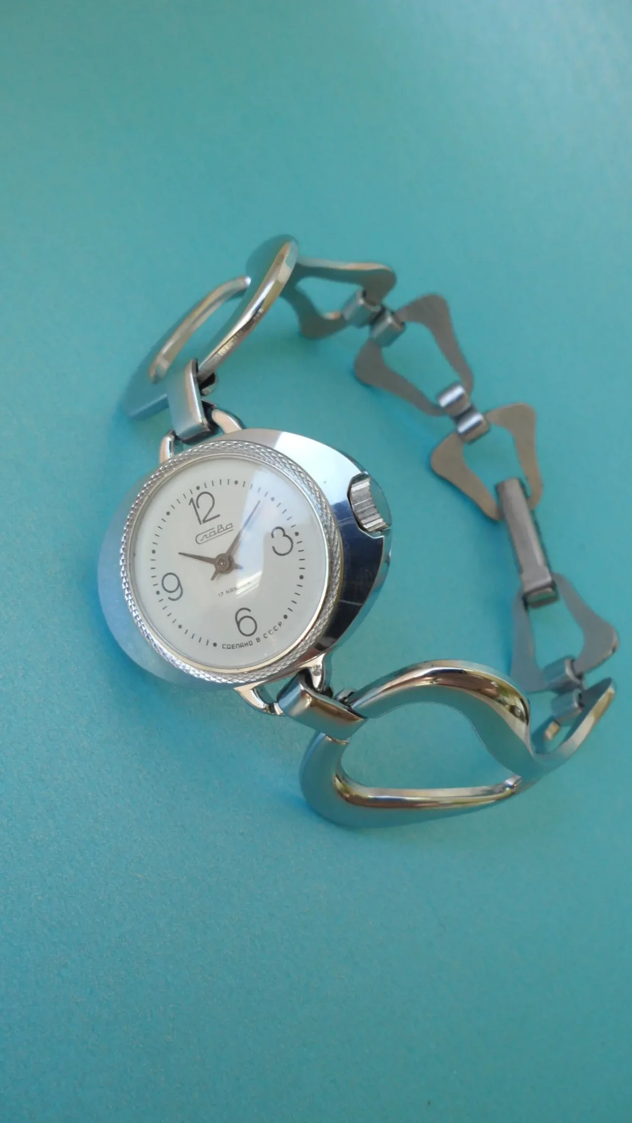 НОВЫЕ, женские часы, механические, Слава-1601, СССР 80-х 3