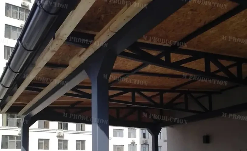 Навесы сварные, односкатные 2