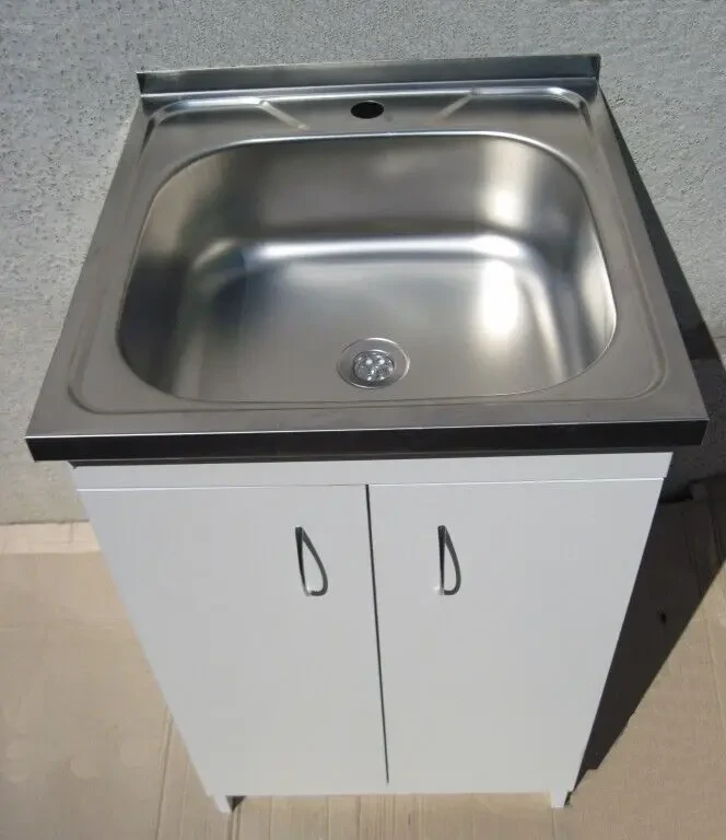 Мойка с тумбой 50х50 накладная (глубокая 17см) 3