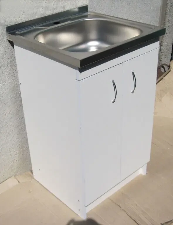 Мойка с тумбой 50х50 накладная (глубокая 17см) 2