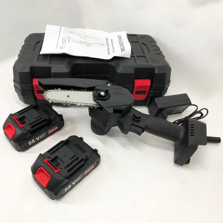 Міні пила гілкоріз 10см акумуляторна з двома акумуляторами в кейсі 3