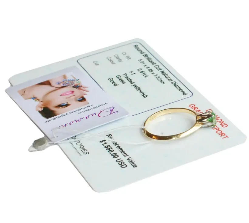 Золотое кольцо Infinity с зеленым бриллиантом 0, 51 карат. Эксклюзив 4