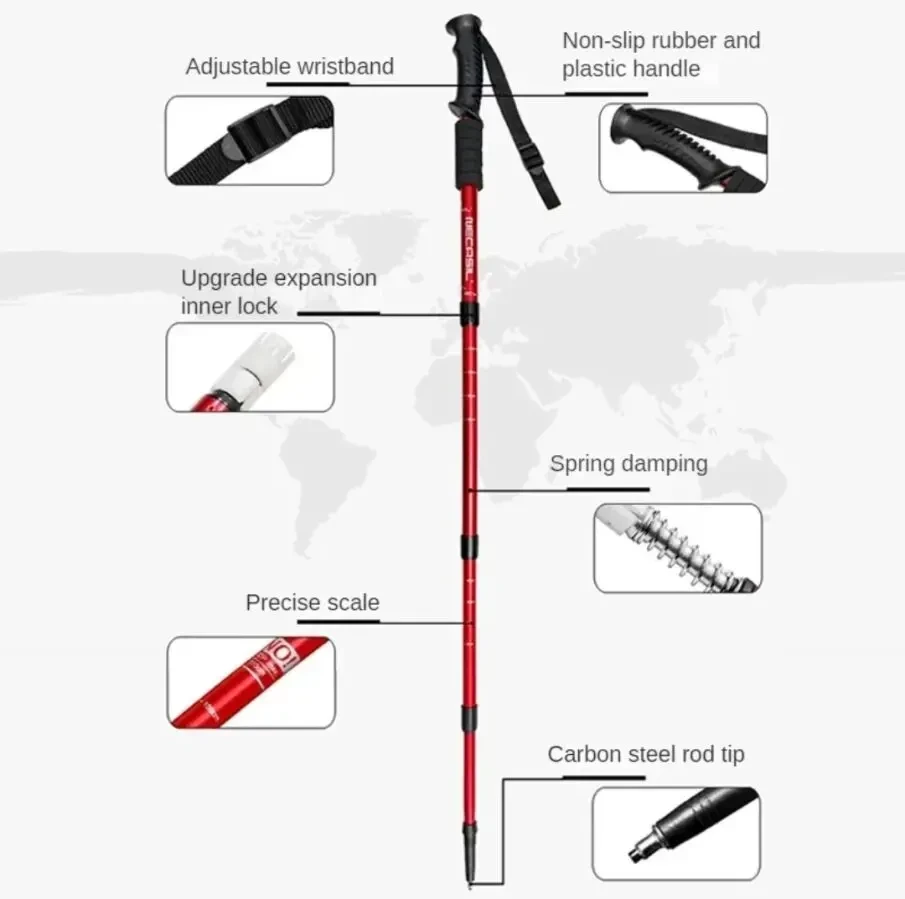 Нова телескопічна трекінгова палка 7