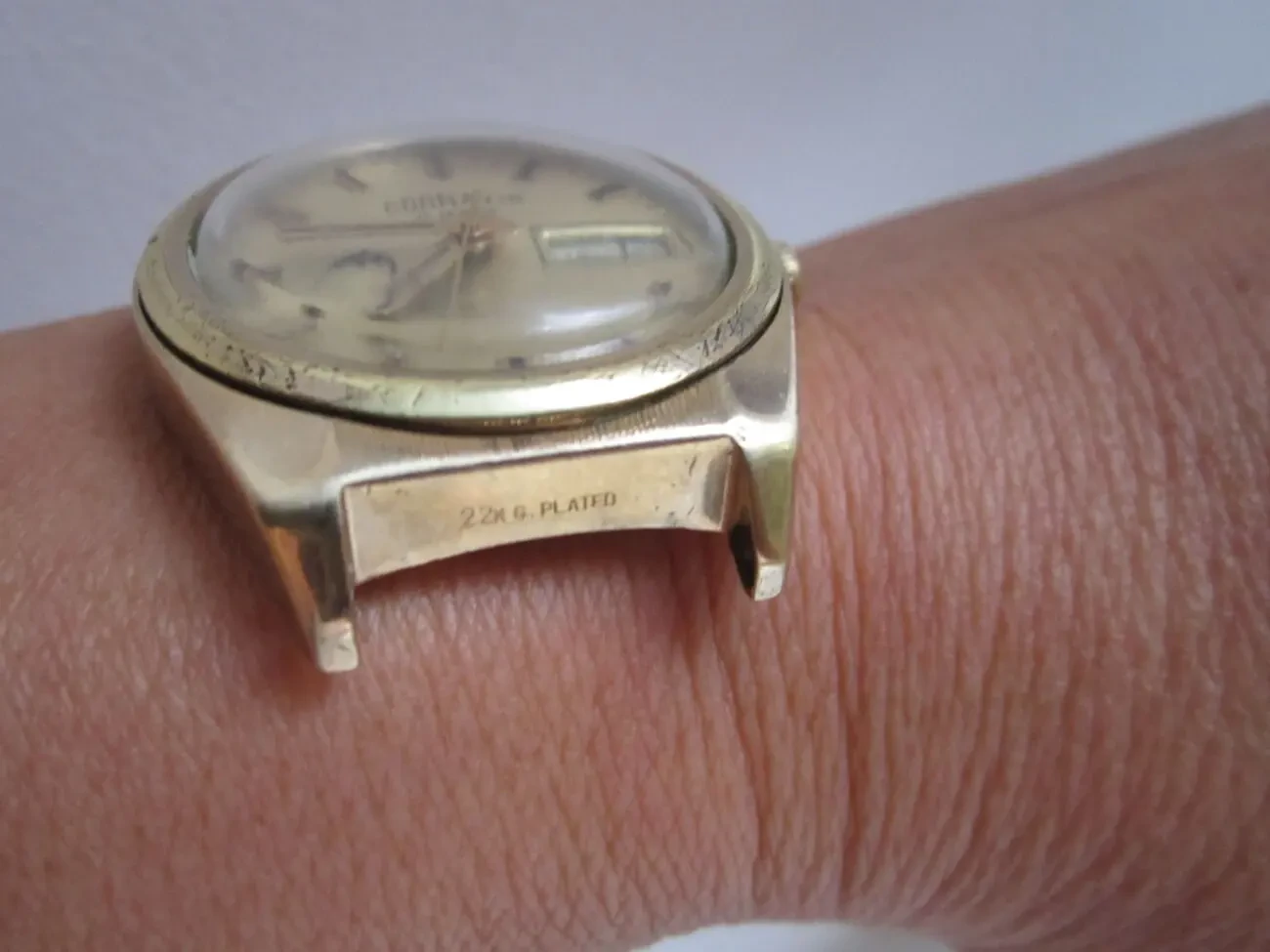 Часы мужские CORNAVIN 22k.G.Plated. Made in USSR. На ходу. Механика 10