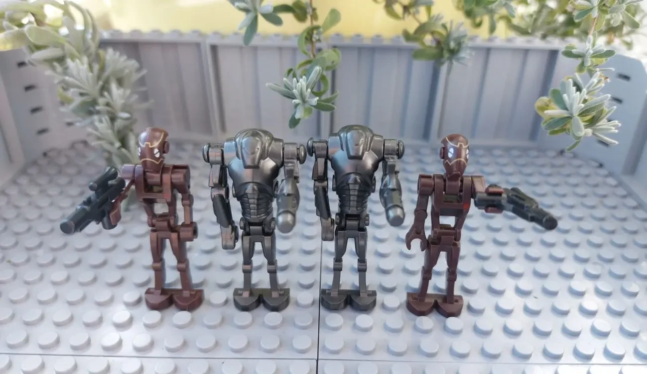 Lego star wars Лего Звёздные Войны минифигурки дроидов Боевой дроид В1 2