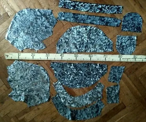 Для кукольных нарядов одежек ткань парча серебро 4