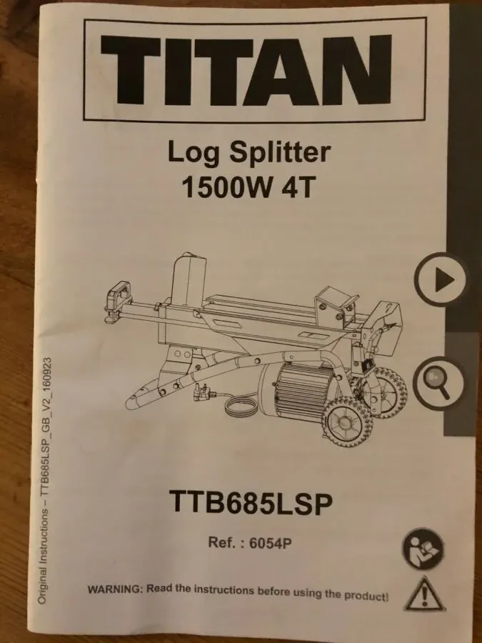 Дровокол гидравлический TITAN TTB685LSP 6