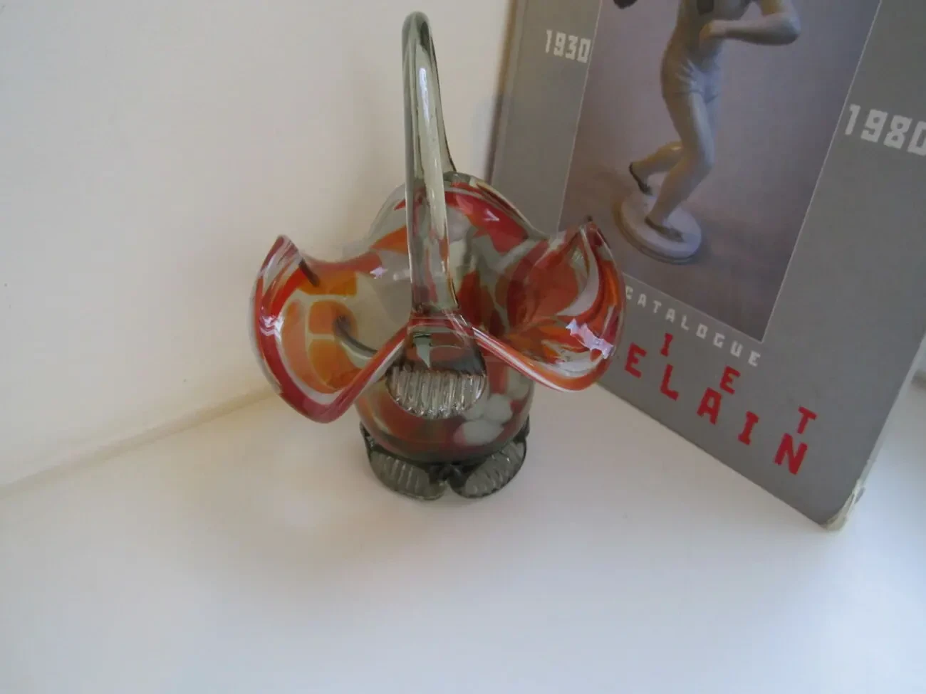 Ваза-конфетница. Цветное стекло. СССР 6