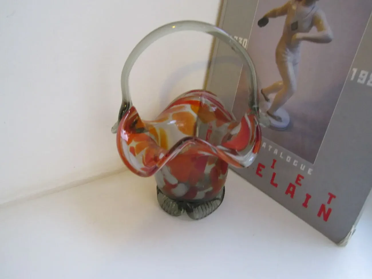 Ваза-конфетница. Цветное стекло. СССР