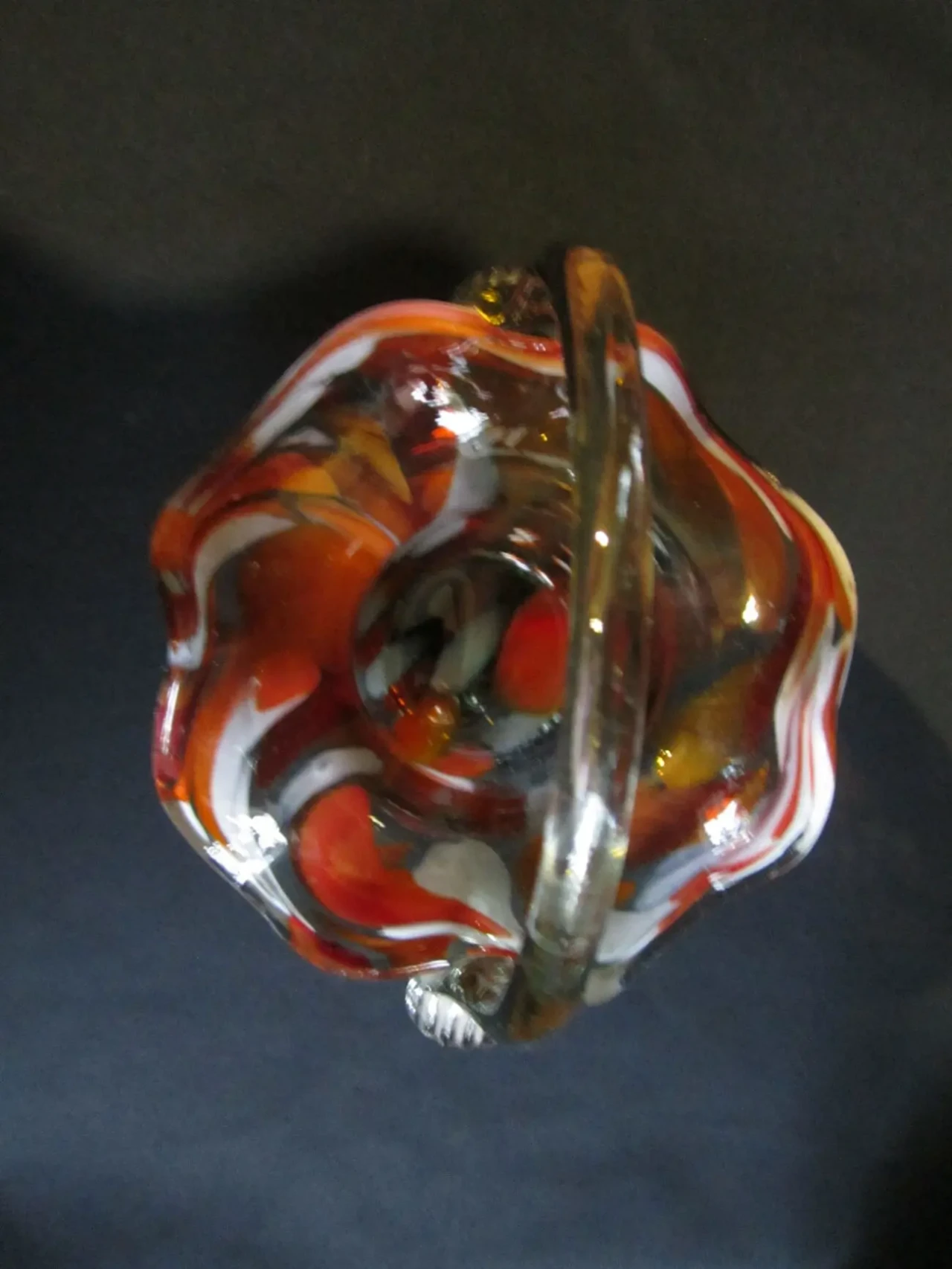 Ваза-конфетница. Цветное стекло. СССР 9