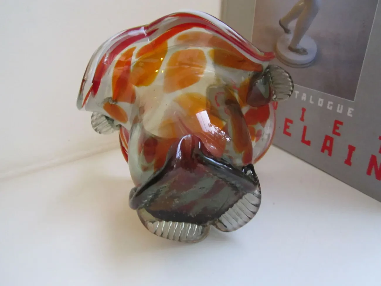 Ваза-конфетница. Цветное стекло. СССР 8