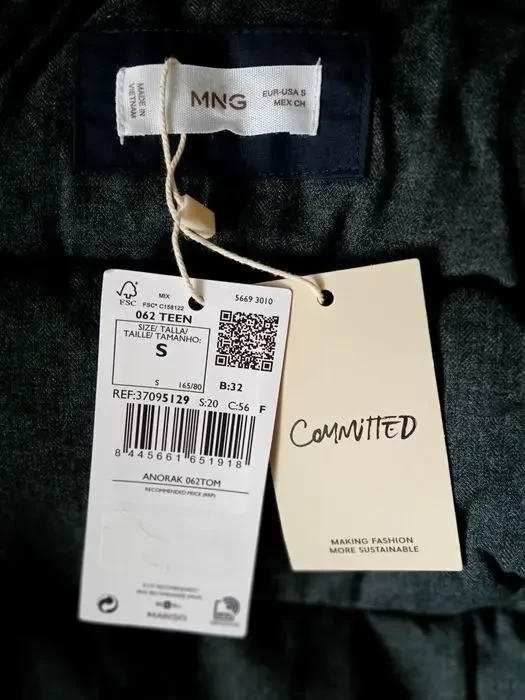 Курточка на подростка от MNG, зима, оригинал 4