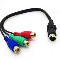 7 pin разъем S-Video на 3 RCA мама RGB компонент HDTV конвертер новый