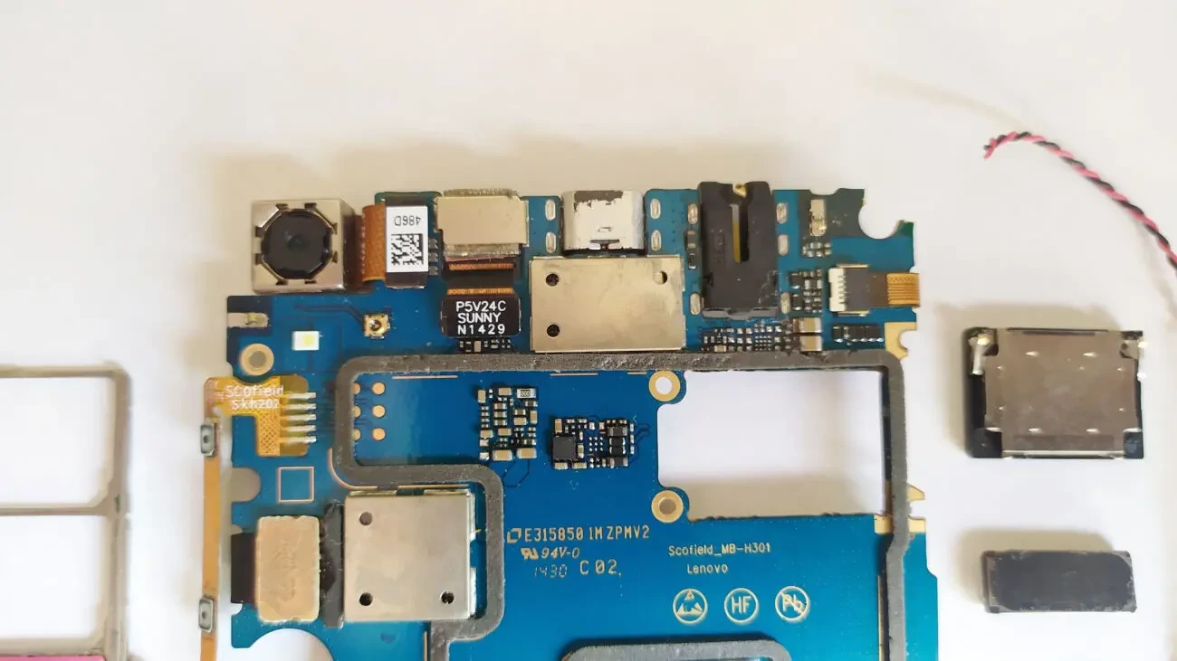 Запчасти Lenovo / Цена за всё / Плата камеры динамики вибро лоток итд 9