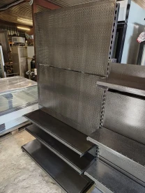 Стелаж перфорація, торгові стелажі, перфорований стелаж