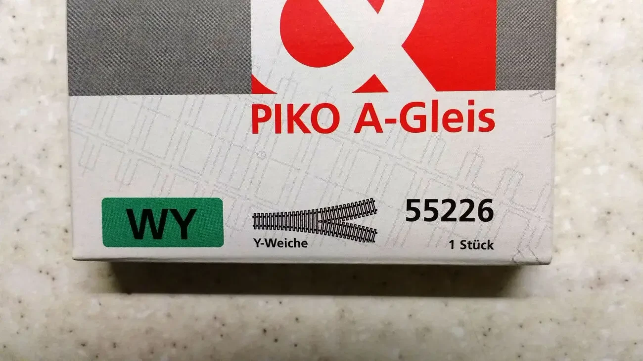 Piko 55226 Y-подібна стрілка. Масштаб H0 3