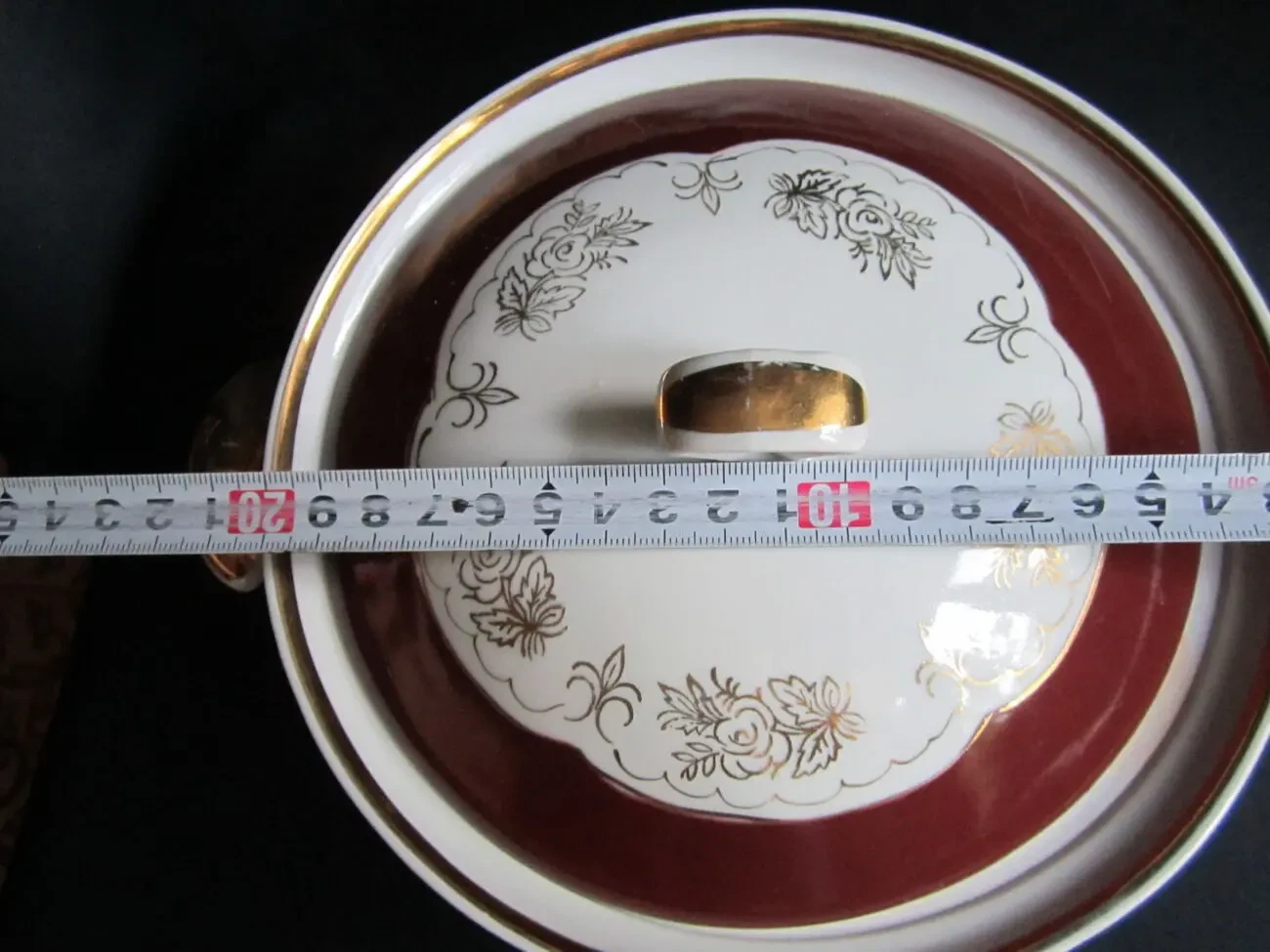 Фарфоровое блюдо с крышкой. Барановка СССР 4