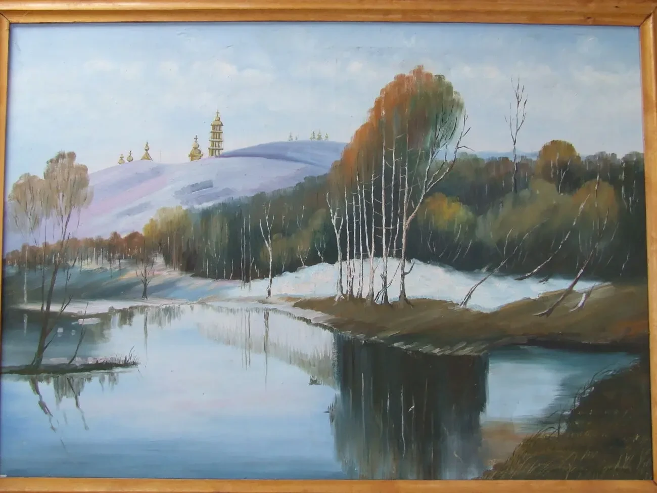 Закарпатская школа Ньорба В . раз. 115 х 80 см. х.м 1990 г г. 2