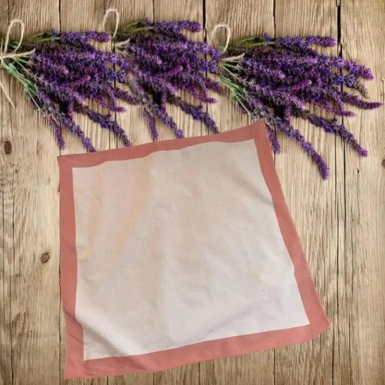 Мужской 4-л2 платок мужской носовой белый полоска терракот