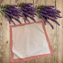 Мужской 4-л2 платок мужской носовой белый полоска терракот