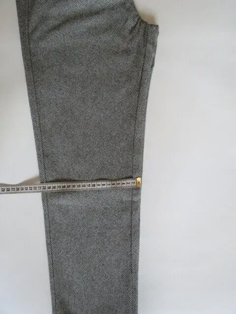 Брюки теплі жіночі на осінь зиму розмір L брюки в ёлочку 6