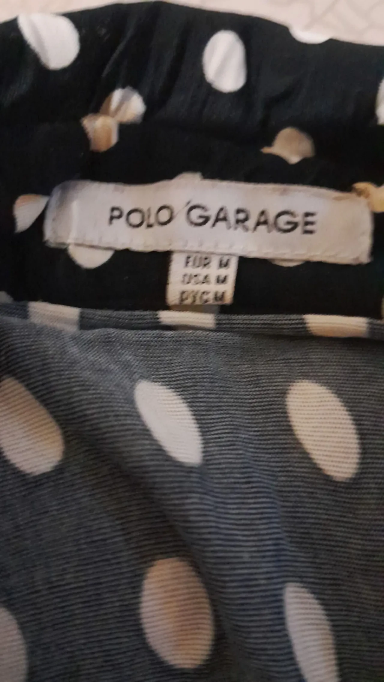 Стильная черная кофта в белый горох отличного качества. Р.46 4