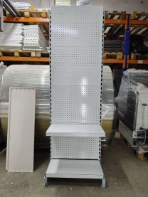 Торговий перфорований стелаж, стелажі перфорація, перфорований