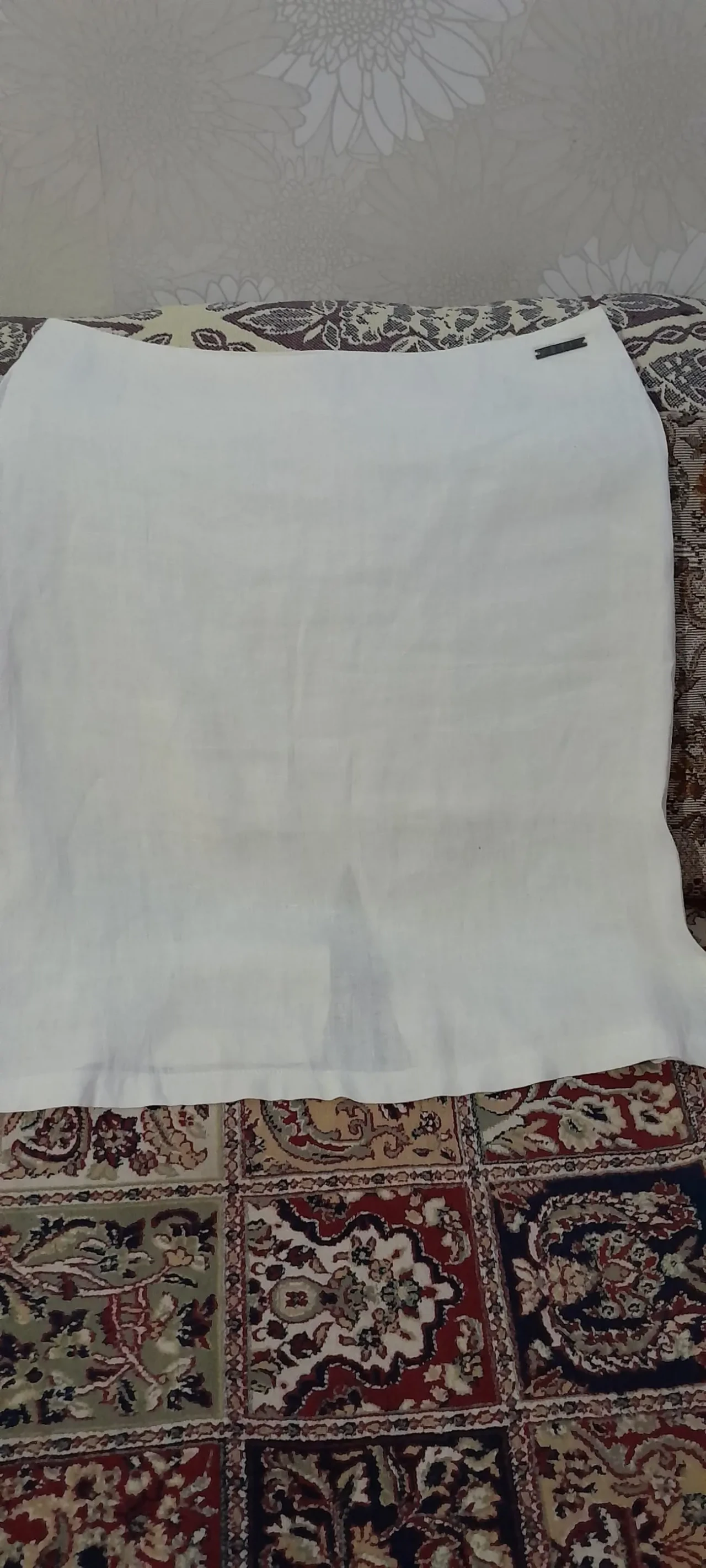 Стильная льняная юбка на подкладке.petit 2