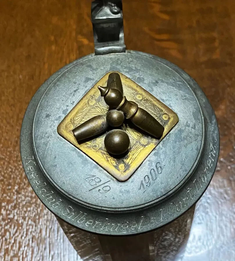 Наградной пивной бокал 1906 год 6