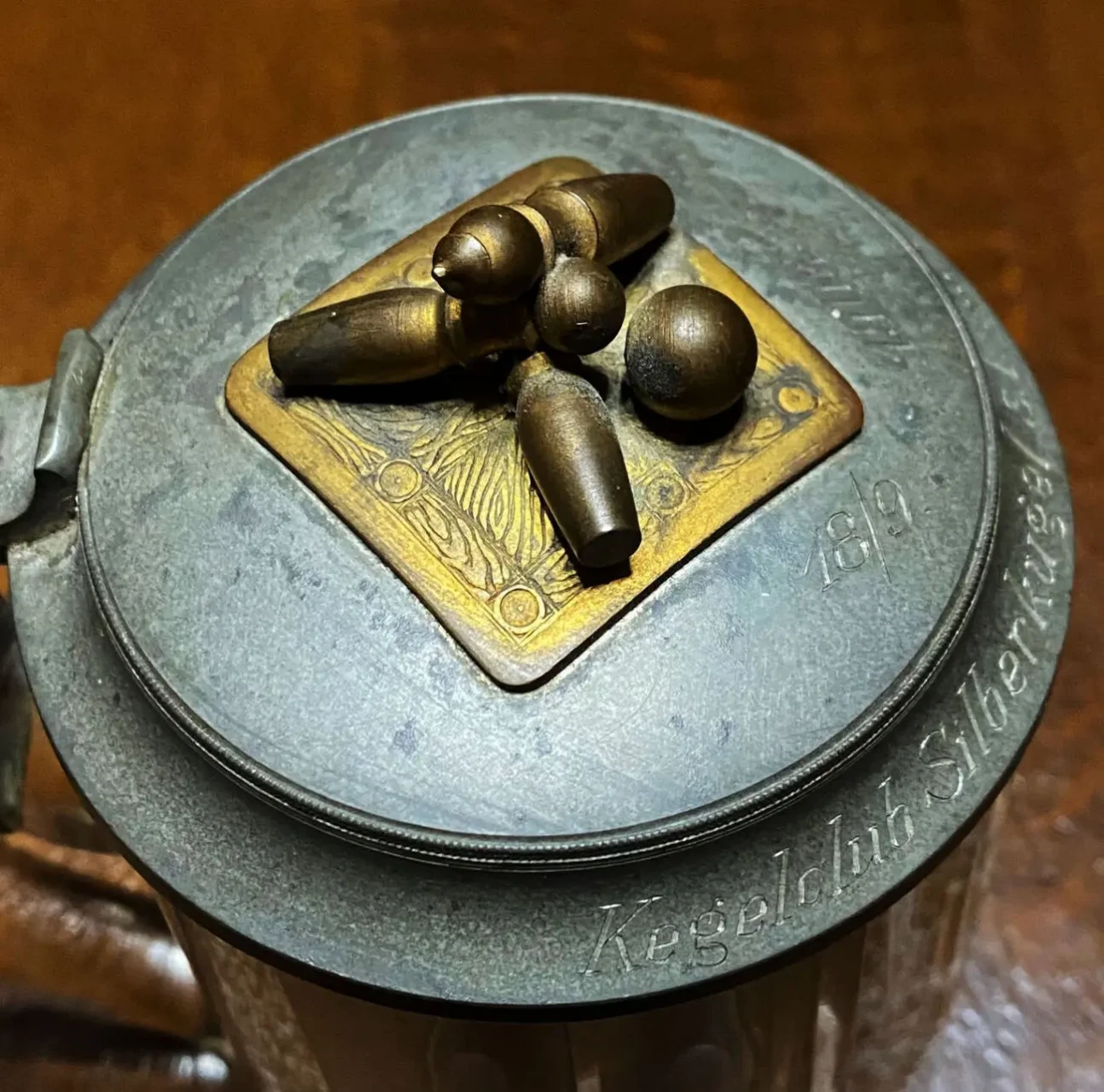 Наградной пивной бокал 1906 год 5