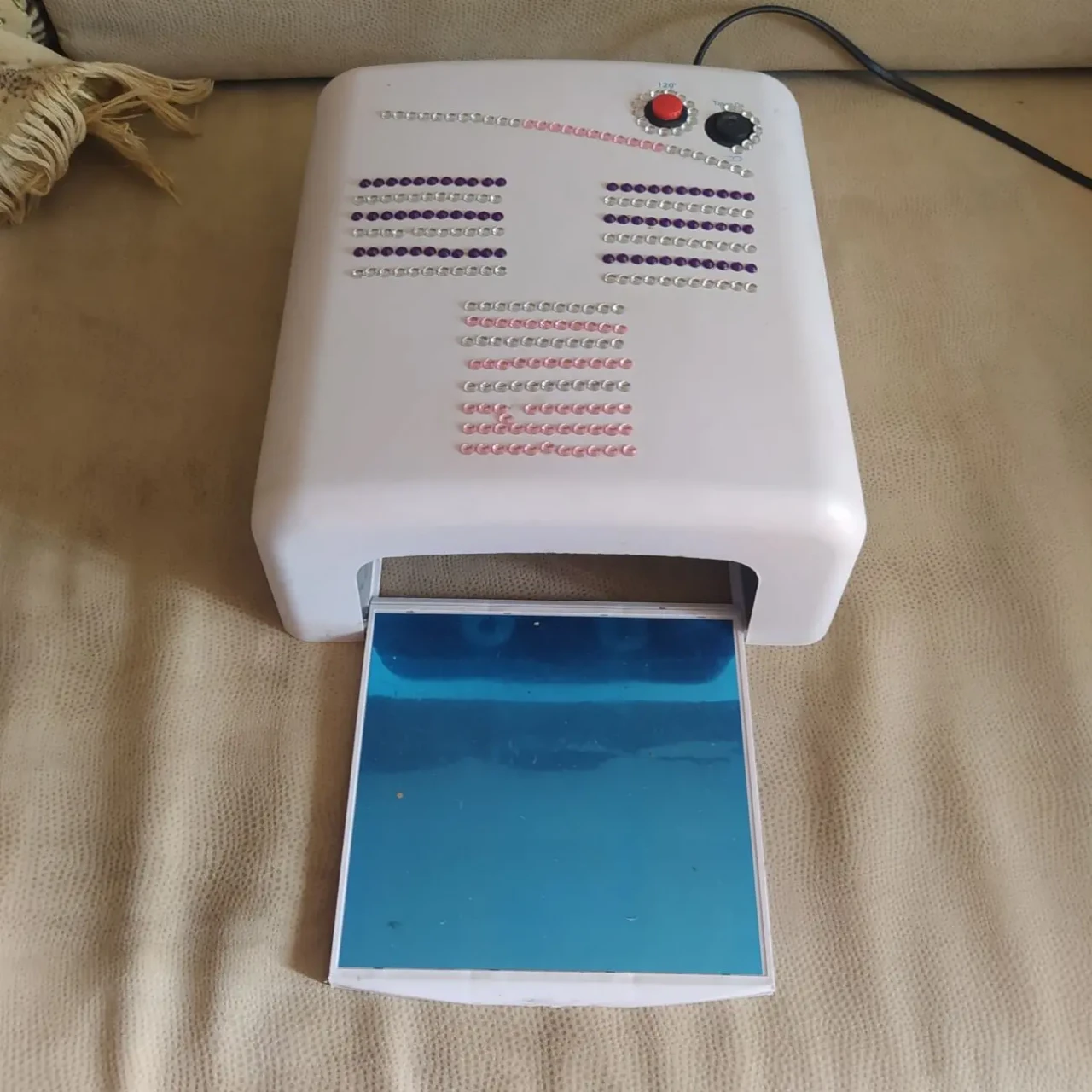 УФ лампа для манікюру ZH-818 біла 2