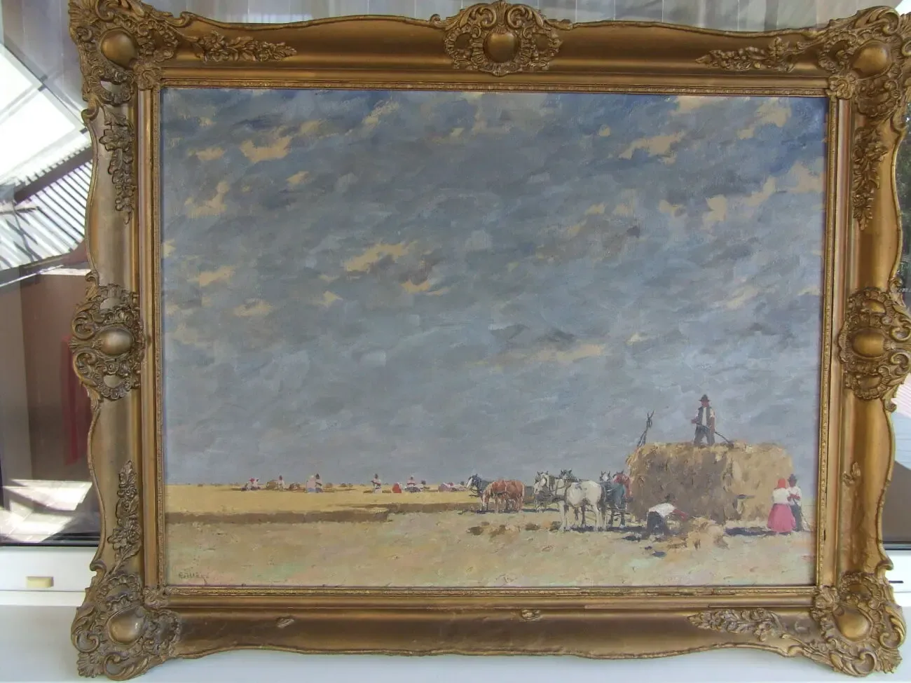 Закарпатская школа Бедзир П. к.г.раз . 75 х 65 см.1990 гг. Ужгород