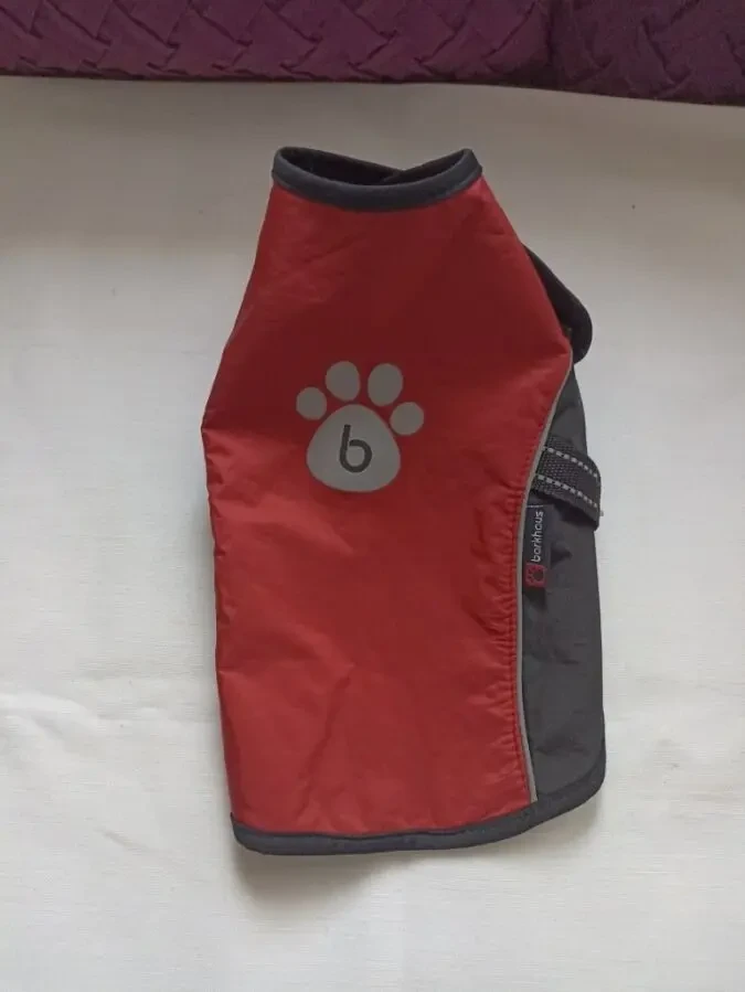 Теплая накидка собачья на флисе со светоотражающим 9