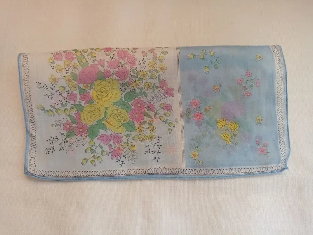 Женский 1 -л3 красивый носовой платок женский в цветочный принт 4