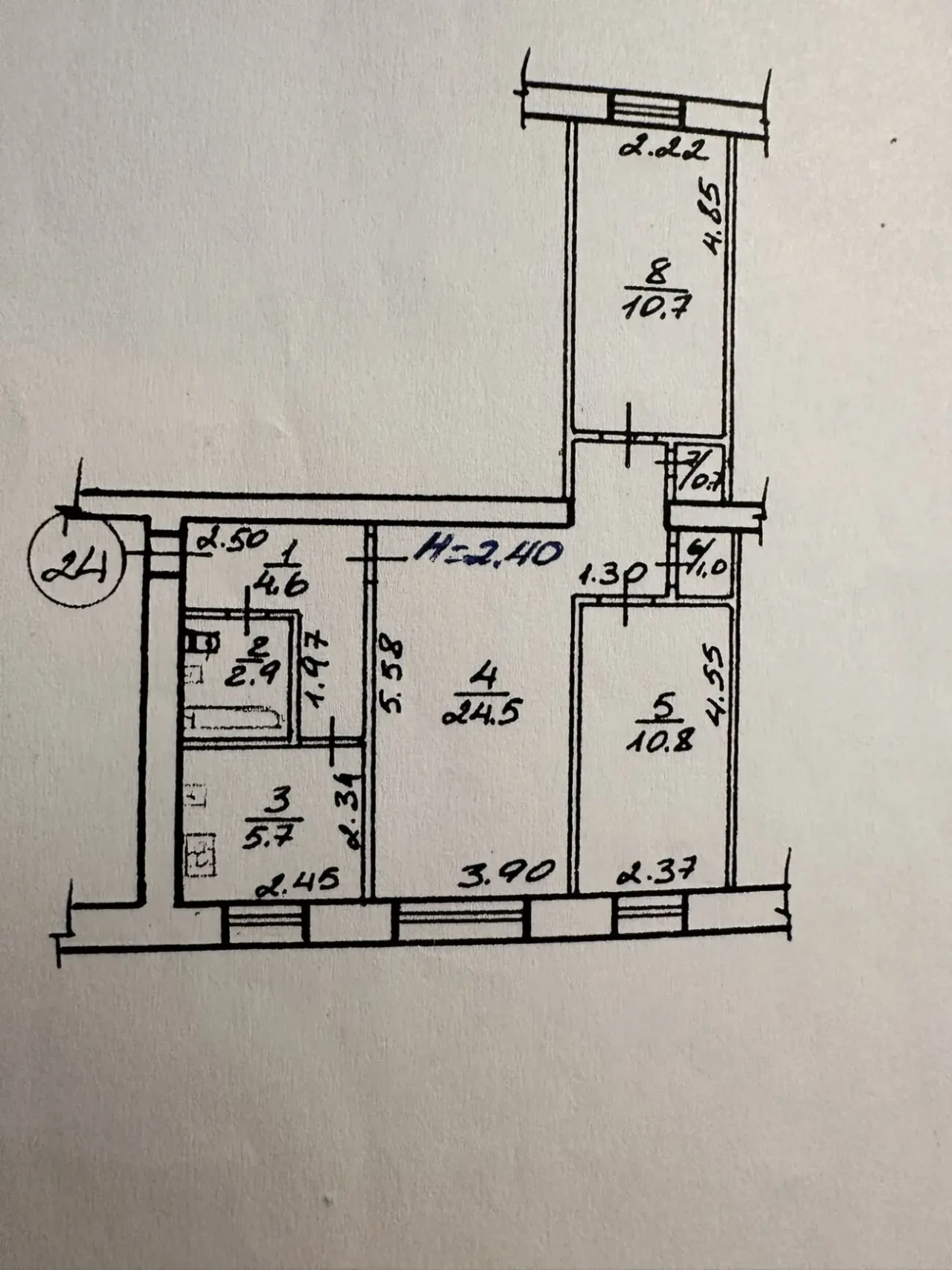 Здам 3-кімнатну квартиру недорого біля метро Бот. сад 9