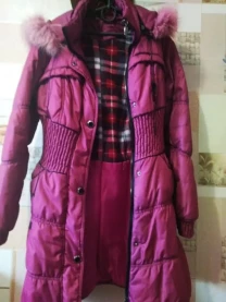 Зимнее пальто для девочки рос 128 см