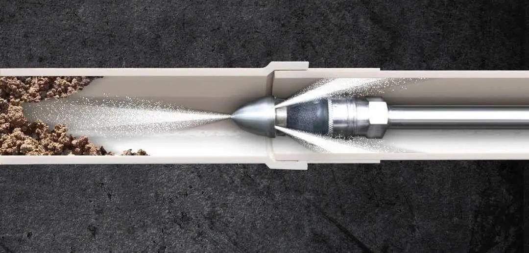 Прочистка труб канализации на кухне.Гидродинамическая прочистка труб