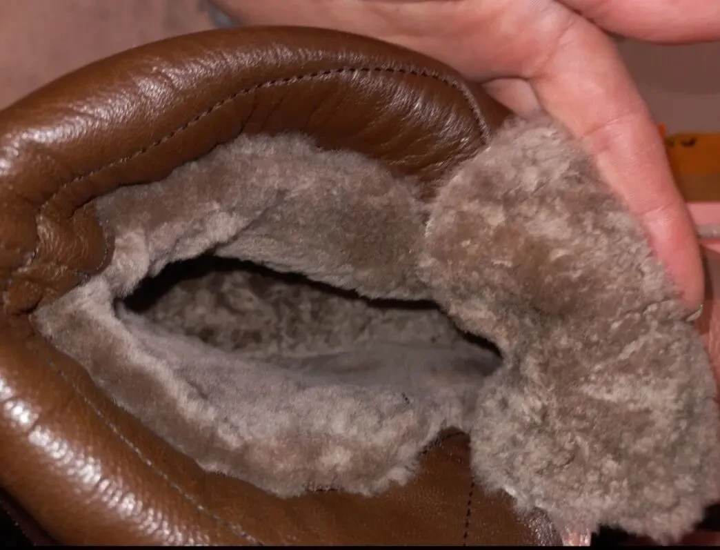 Шкіряні зимові чобітки,  напівчобітки. 4