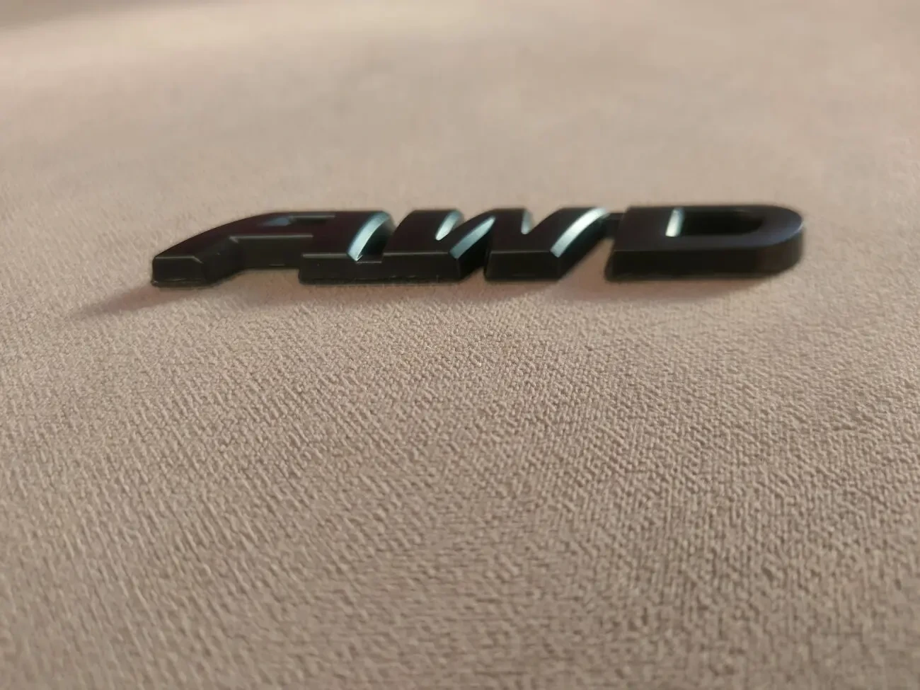 Наклейка на авто Awd Металлическая чёрная не ржавеет 7