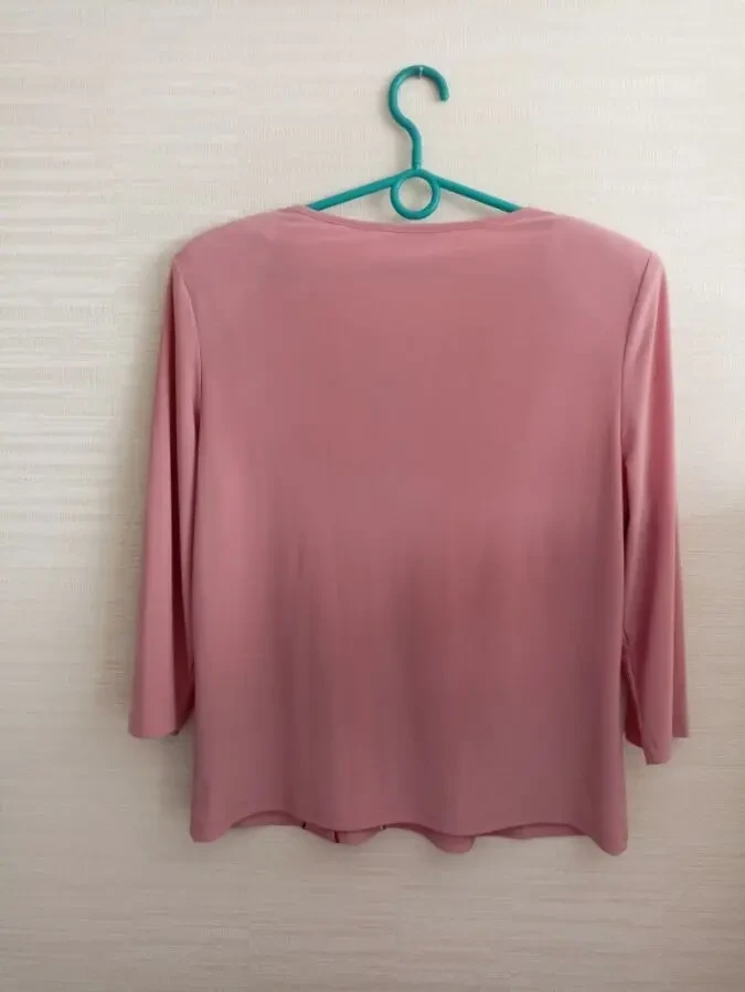 Красивая нарядная женская блузка пыльная роза 48 6
