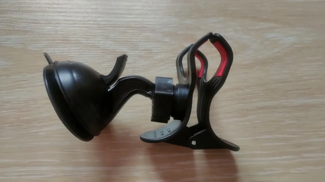 Держатель телефона на лобовое стекло Прищепка 1 2