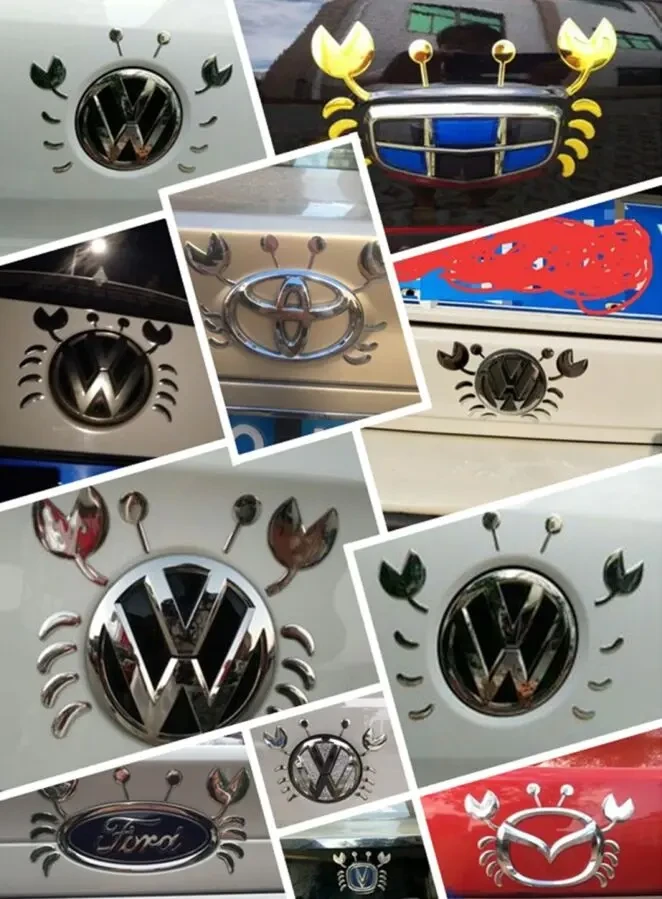 Наклейки 3d на авто мото 8