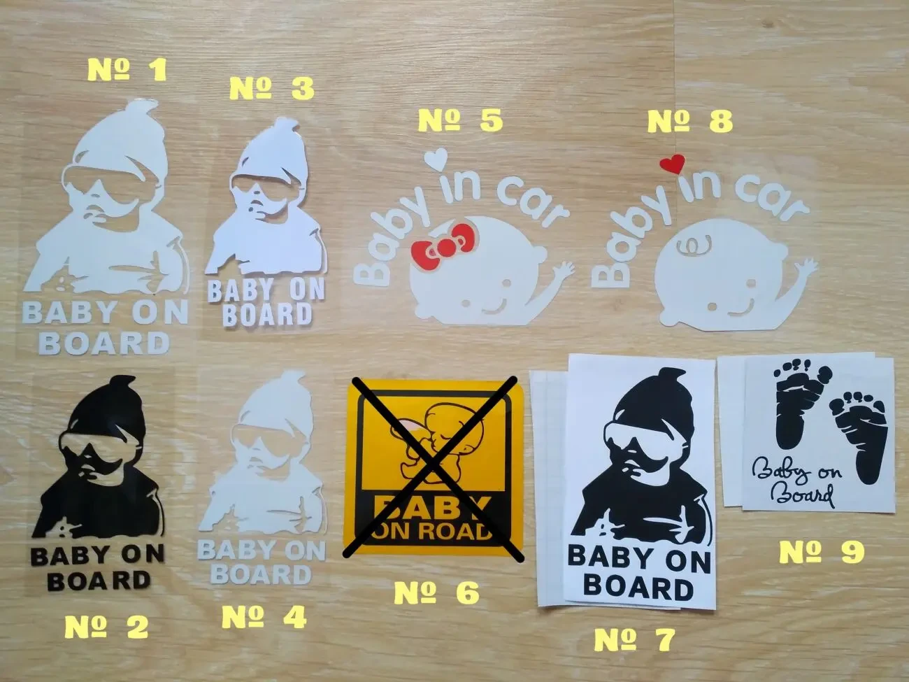 Наклейка на авто Ребёнок в машине на Борту