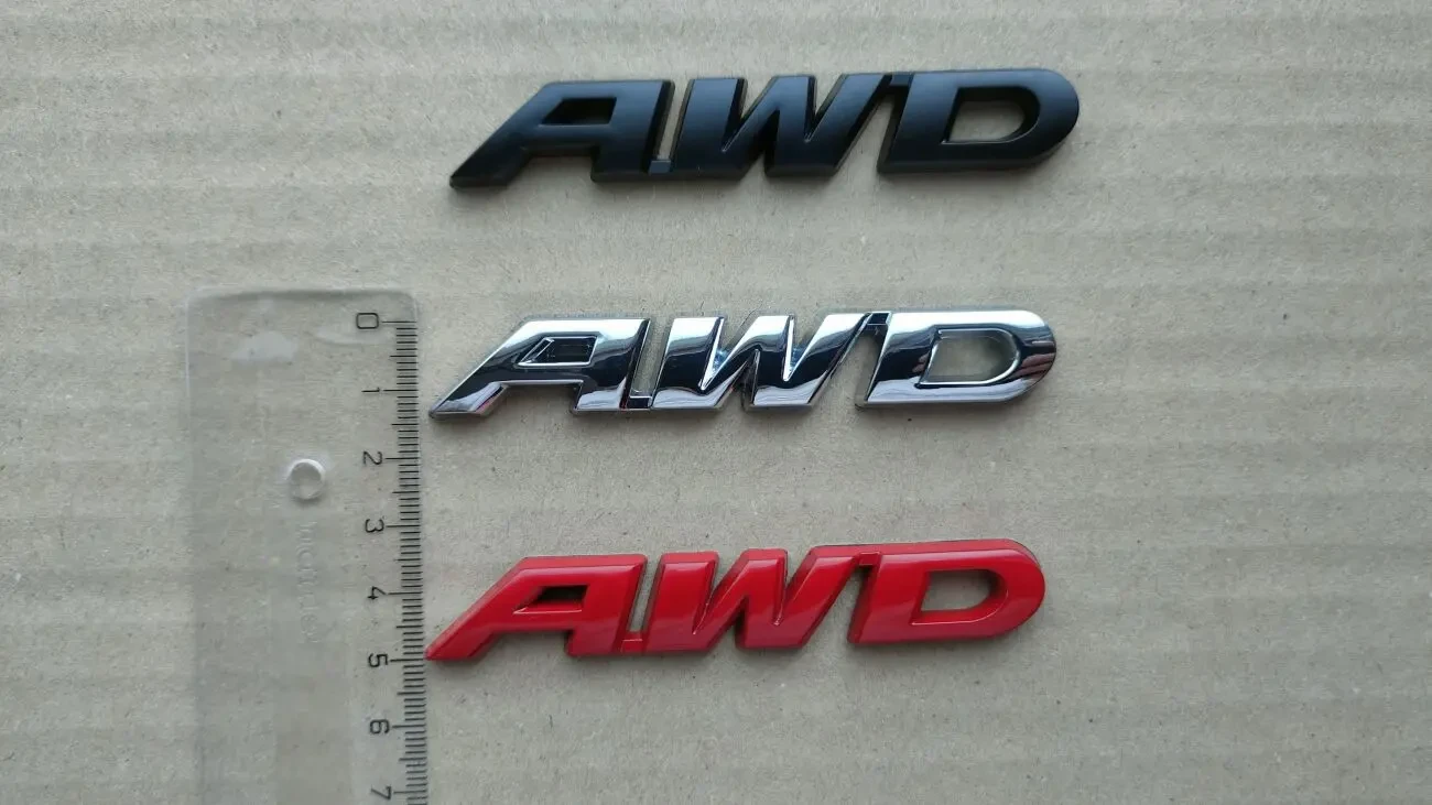 Наклейка на авто Awd Металлическая не ржавеет 4