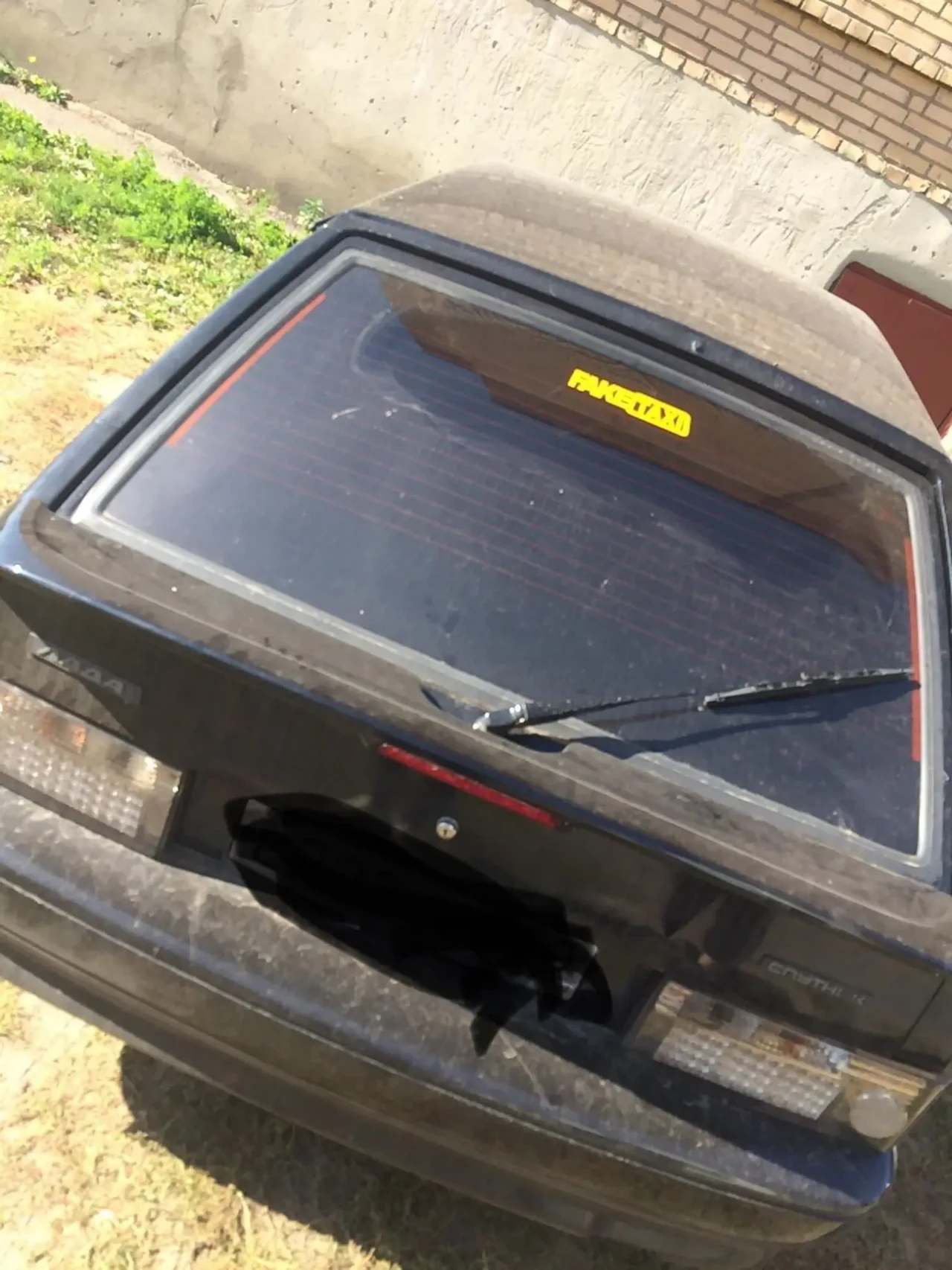 Наклейка на авто Faketaxi Красная, Черная, Белая, Желтая светоотража 3