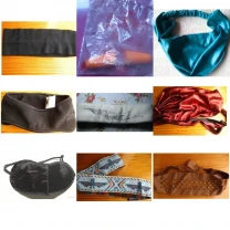 Набор девочке подростку: беруши, повязка, маска для сна черные