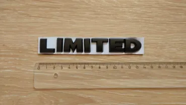Металлические буквы Limited Чёрные на кузов авто - мото