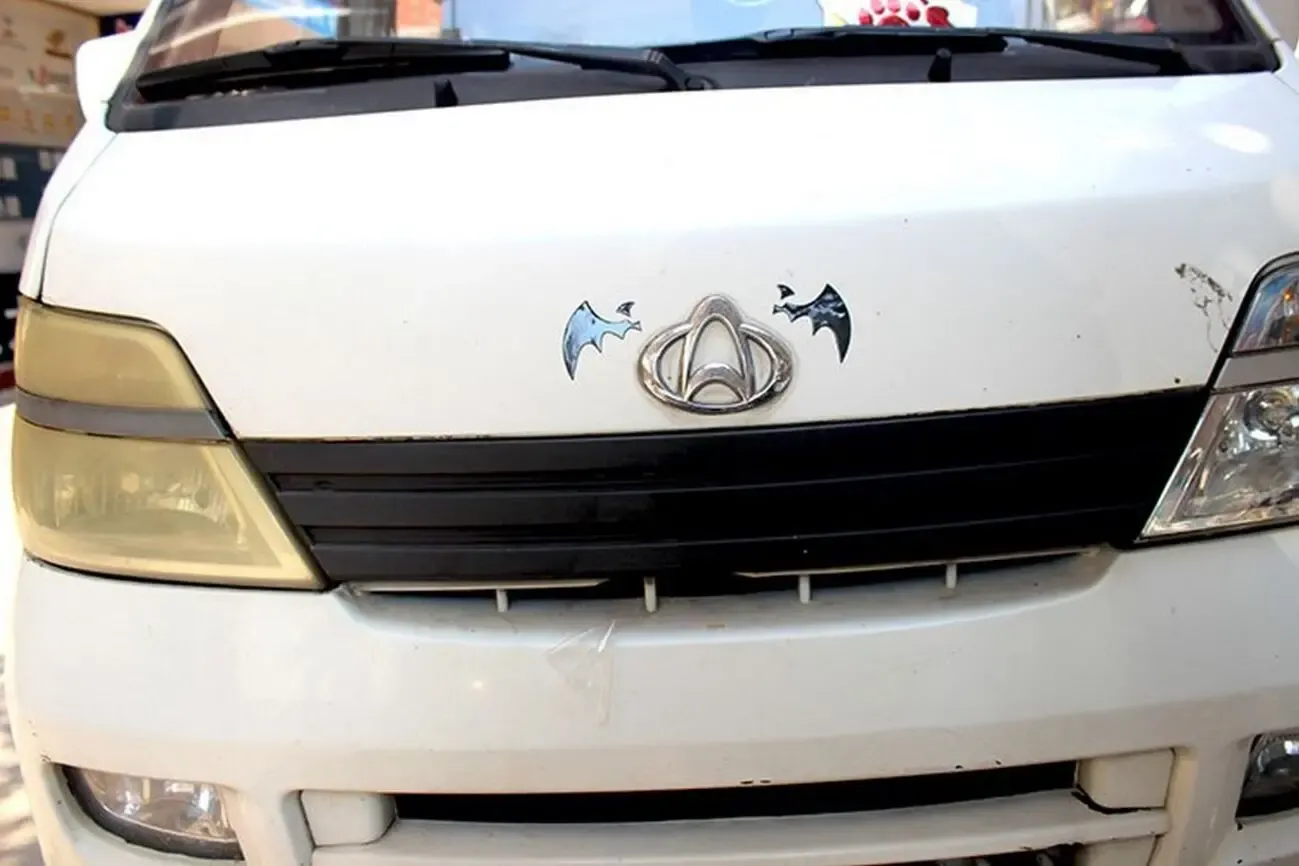 Наклейка на авто Выпуклая Наклейка на авто крылья летучей мыши 3