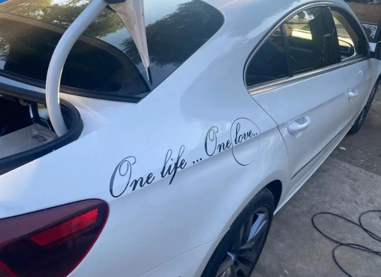 Наклейка на авто One Life...one Love -одна жизнь одна любовь 3