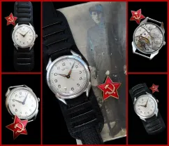 УРАЛ, часы времён Хрущёва. СССР 2кв.-57г. на 15 рубиновых камнях.